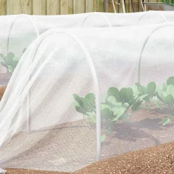 Tuin & Gazon*vidaXL Insecten Net Wit 2 x 5 m Polyetheen