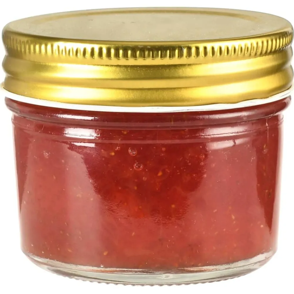 Keuken & Eetkamer*vidaXL Jampotten met kleurige deksels 24 st 110 ml glas Goud