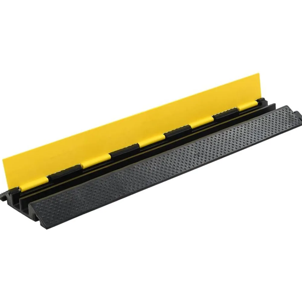 Kabelbeschermer drempels 2 st 2 tunnels 101,5 cm rubber>vidaXL Best