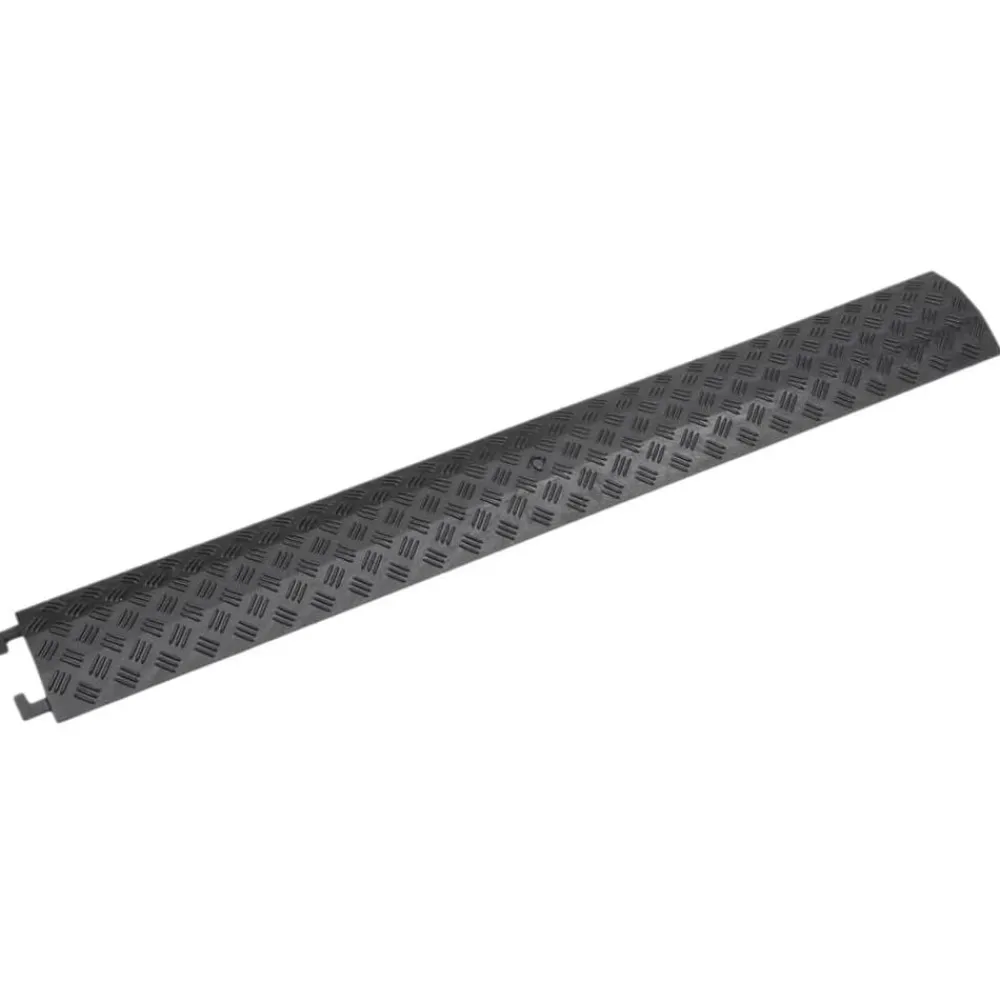 Uithangborden*vidaXL Kabelbeschermers drempel 2 st 98,5 cm Zwart