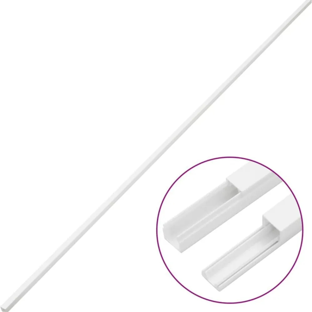 Elektronica*vidaXL Kabelgoot 10x10 mm 10 m PVC