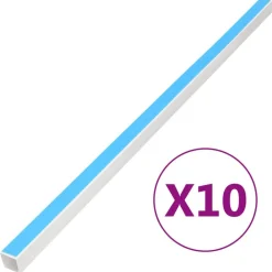 Kabelgoot zelfklevend 10x10 mm 10 m PVC>vidaXL Best