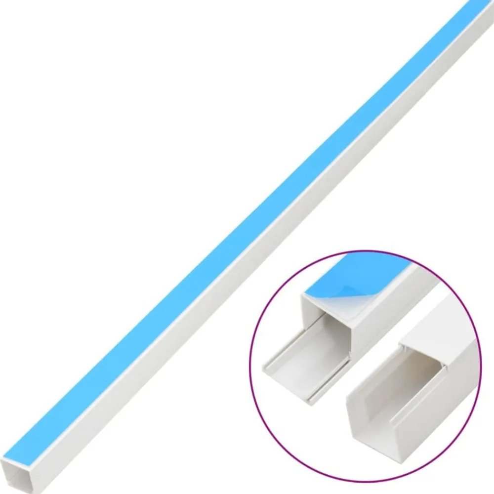Kabelgoot zelfklevend 10x10 mm 10 m PVC>vidaXL Best