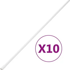 Elektronica*vidaXL Kabelgoten met klemmen Ø16 mm 10 m PVC