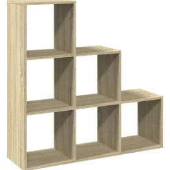 Boekenkasten & Wandplanken*vidaXL Kamerscherm / boekenkast 3-laags 99x29x99 cm hout Sonoma eiken
