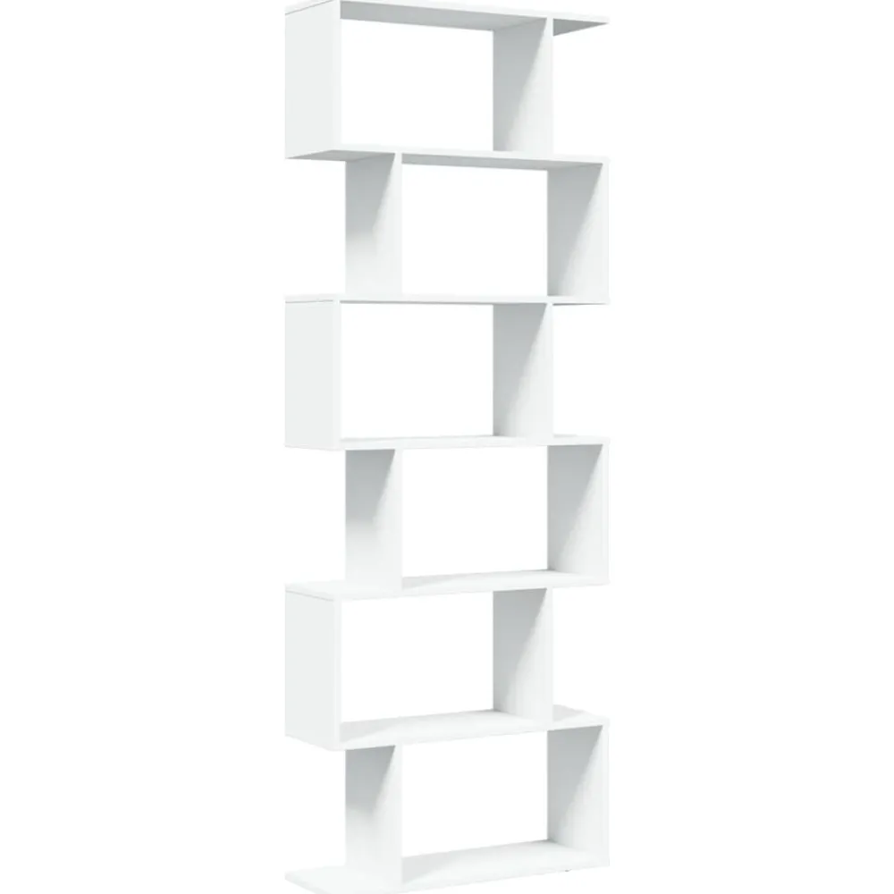 Kamerscherm / boekenkast 6-laags 70x24x193 cm bewerkt hout>vidaXL New