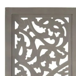 Kamerschermen*vidaXL Kamerscherm 3 panelen handgesneden 120x165 cm mangohout Grijs