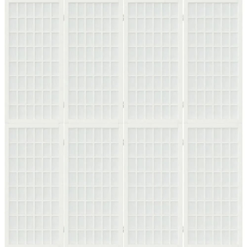 Kamerschermen*vidaXL Kamerscherm inklapbaar 4 panelen Japanse stijl 160x170 cm wit
