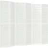 Kamerscherm inklapbaar 6 panelen Japanse stijl 240x170 cm wit>vidaXL Clearance