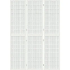 Kamerschermen*vidaXL Kamerscherm inklapbaar 3 panelen Japanse stijl 120x170 cm wit