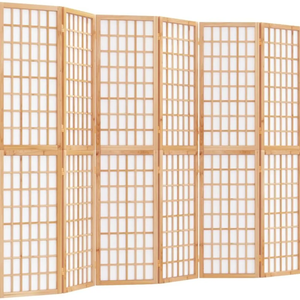 Kamerschermen*vidaXL Kamerscherm inklapbaar 6 panelen Japanse stijl 240x170 cm