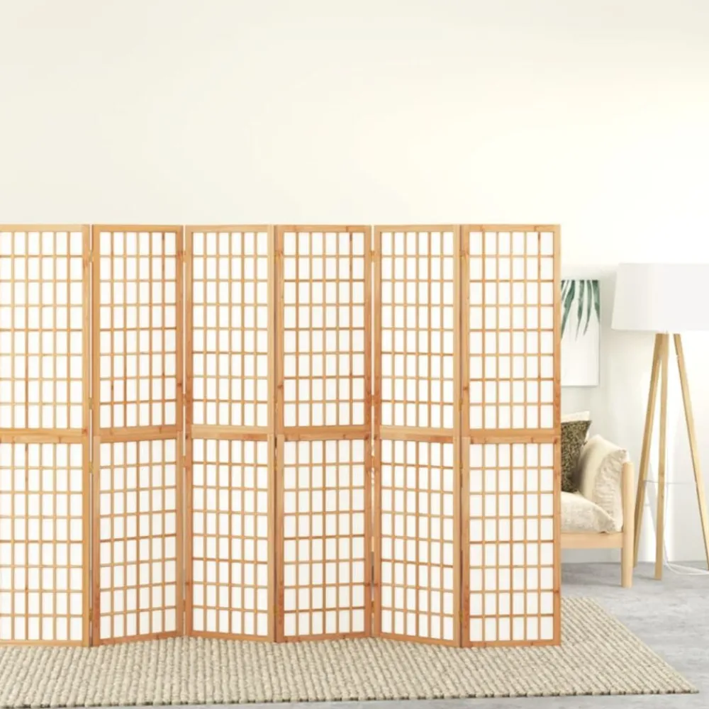 Kamerschermen*vidaXL Kamerscherm inklapbaar 6 panelen Japanse stijl 240x170 cm