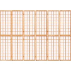 Kamerschermen*vidaXL Kamerscherm inklapbaar 6 panelen Japanse stijl 240x170 cm