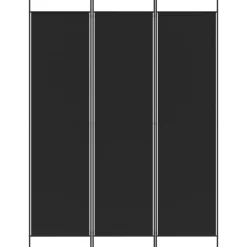Kamerschermen*vidaXL Kamerscherm met 3 panelen 150x200 cm stof Zwart