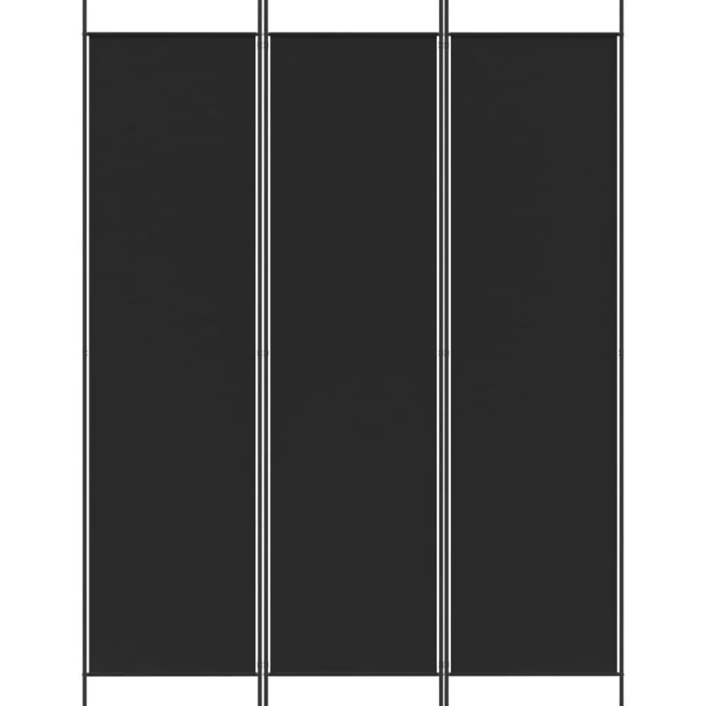 Kamerschermen*vidaXL Kamerscherm met 3 panelen 150x200 cm stof Zwart