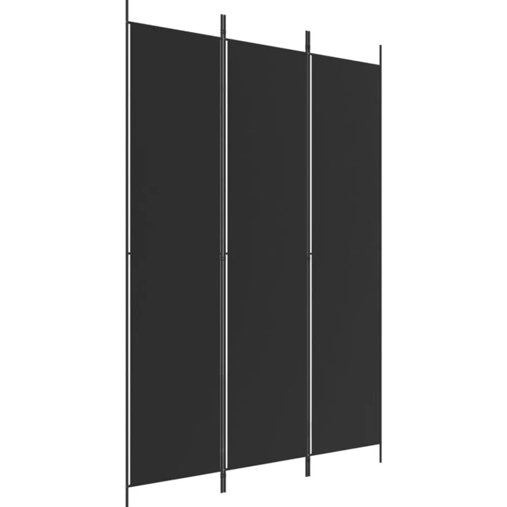 Kamerschermen*vidaXL Kamerscherm met 3 panelen 150x220 cm stof Zwart