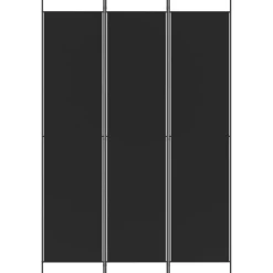 Kamerschermen*vidaXL Kamerscherm met 3 panelen 150x220 cm stof Zwart