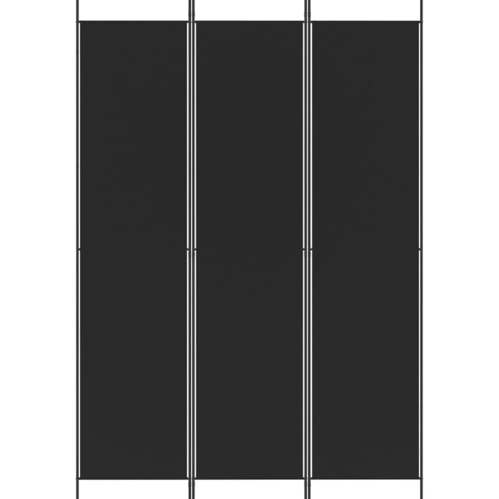 Kamerschermen*vidaXL Kamerscherm met 3 panelen 150x220 cm stof Zwart