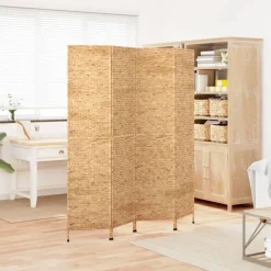 Kamerschermen*vidaXL Kamerscherm met 4 panelen 163x180 cm waterhyacint