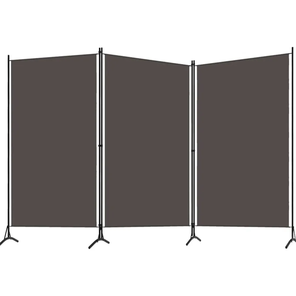 Kamerschermen*vidaXL Kamerscherm met 3 panelen 260x180 cm Antraciet