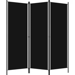 Kamerschermen*vidaXL Kamerscherm met 3 panelen 150x180 cm Zwart
