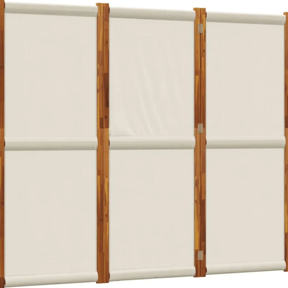 Kamerschermen*vidaXL Kamerscherm met 3 panelen 210x180 cm Lichtgrijs