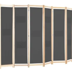 Kamerscherm met 6 panelen 240x170x4 cm stof grijs><noscript><img width=