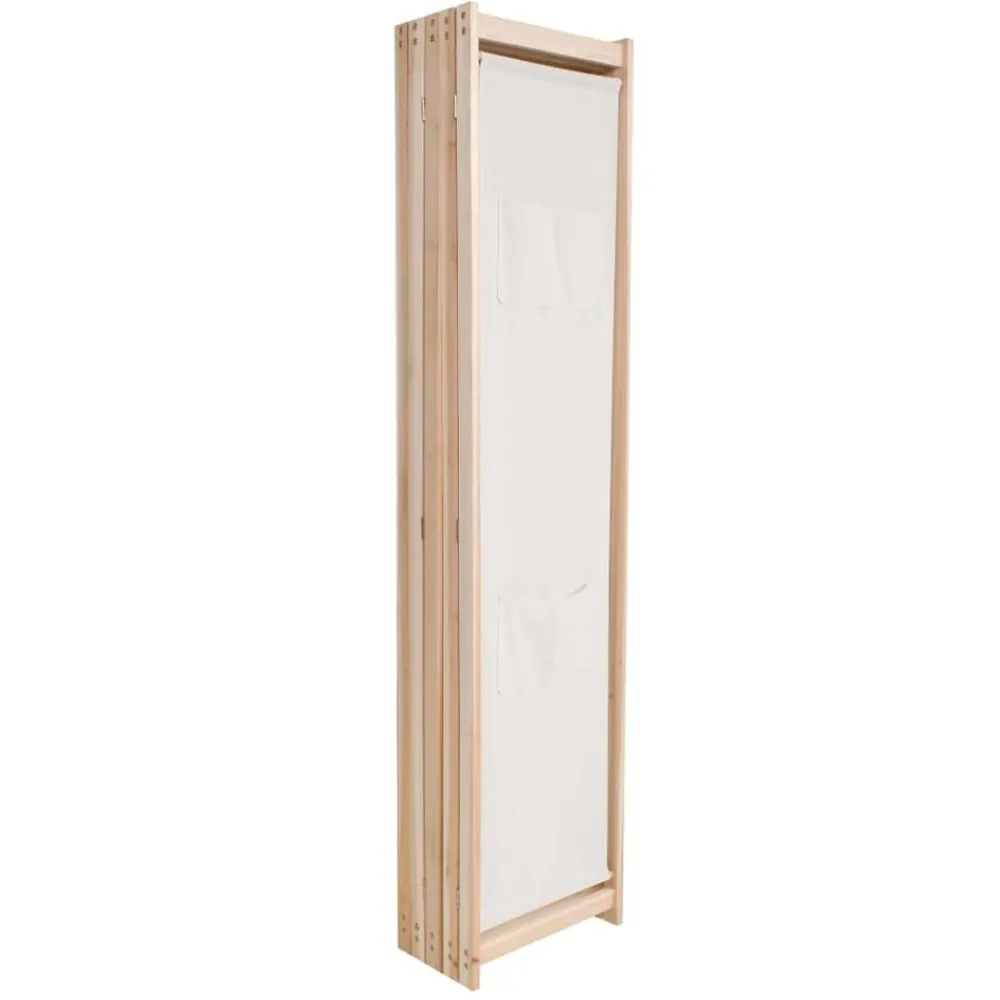 Kamerschermen*vidaXL Kamerscherm met 5 panelen 200x170x4 cm stof crème