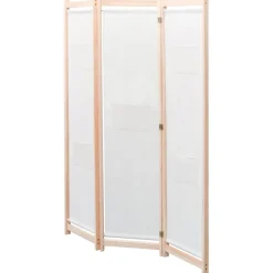 Kamerscherm met 3 panelen 120x170x4 cm stof crème>vidaXL Sale