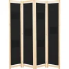 Kamerschermen*vidaXL Kamerscherm met 4 panelen 160x170x4 cm stof zwart