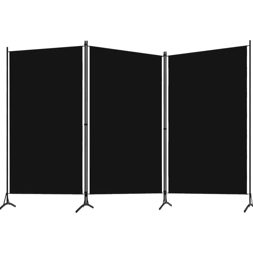 Kamerschermen*vidaXL Kamerscherm met 3 panelen 260x180 cm Zwart