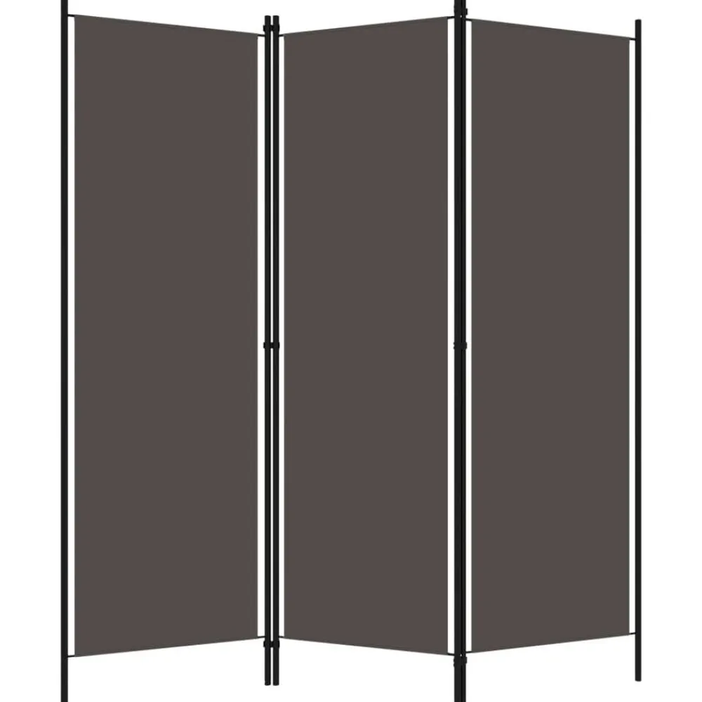 Kamerschermen*vidaXL Kamerscherm met 3 panelen 150x180 cm Antraciet