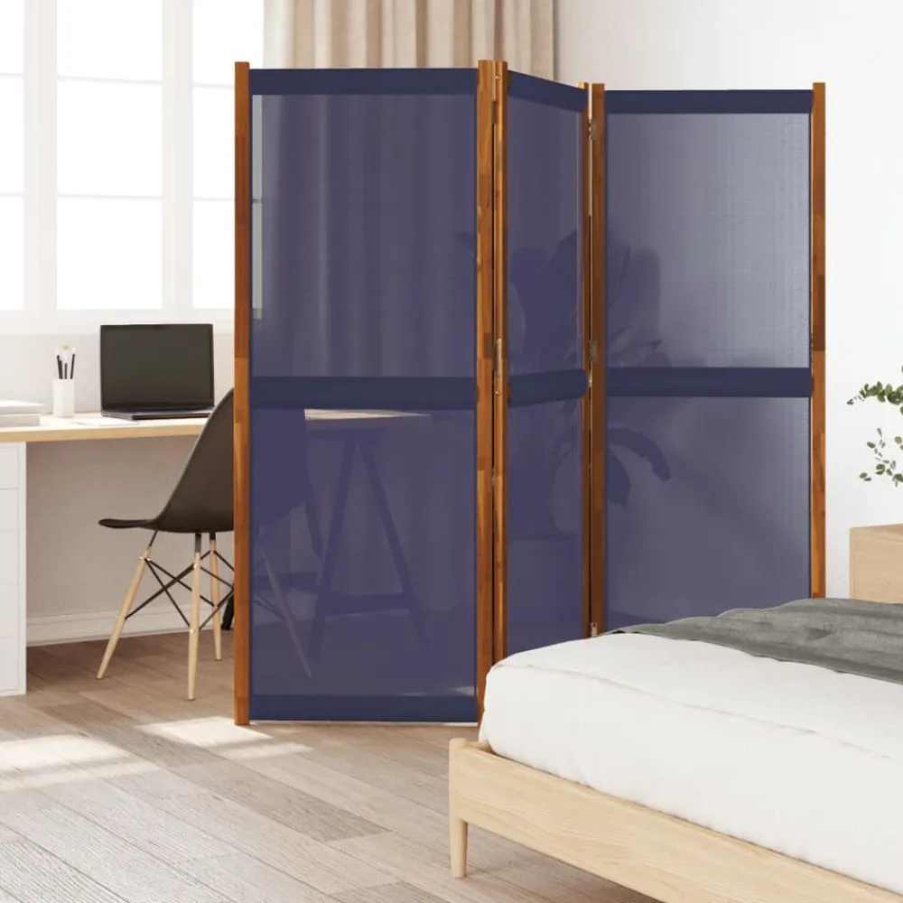 Kamerschermen*vidaXL Kamerscherm met 3 panelen 210x180 cm Donkerblauw