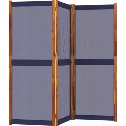 Kamerschermen*vidaXL Kamerscherm met 3 panelen 210x180 cm Donkerblauw