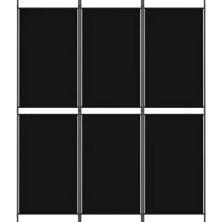 Kamerschermen*vidaXL Kamerscherm met 3 panelen 150x180 cm stof Zwart