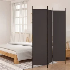 Kamerschermen*vidaXL Kamerscherm met 3 panelen 150x200 cm stof Bruin