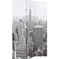 Kamerscherm New York bij daglicht 120x170 cm zwart en wit>vidaXL New