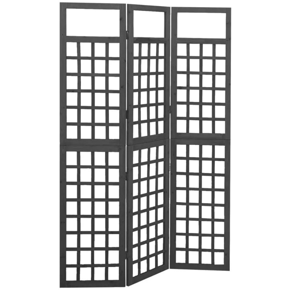 Kamerscherm/trellis met 3 panelen 121x180 cm vurenhout>vidaXL