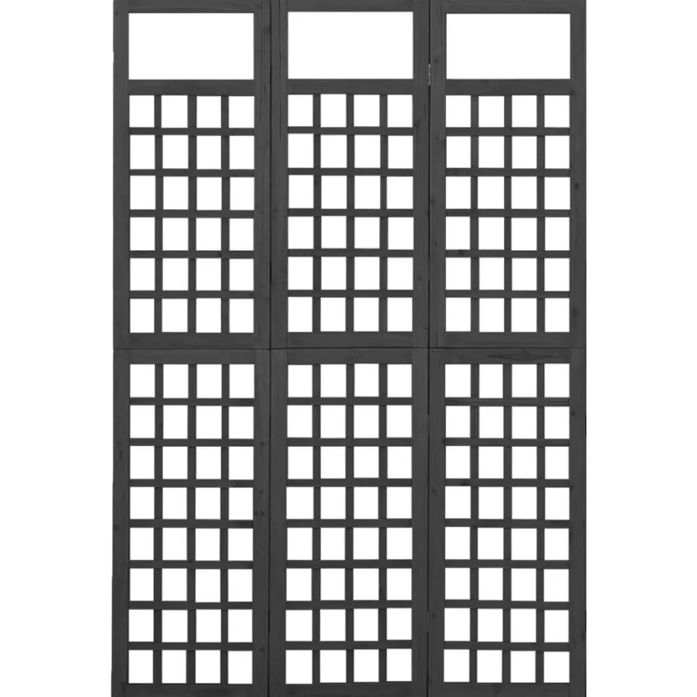 Kamerscherm/trellis met 3 panelen 121x180 cm vurenhout>vidaXL
