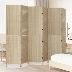 Kamerschermen*vidaXL Kamerverdeler 292 x 180 cm poly rattan Beige