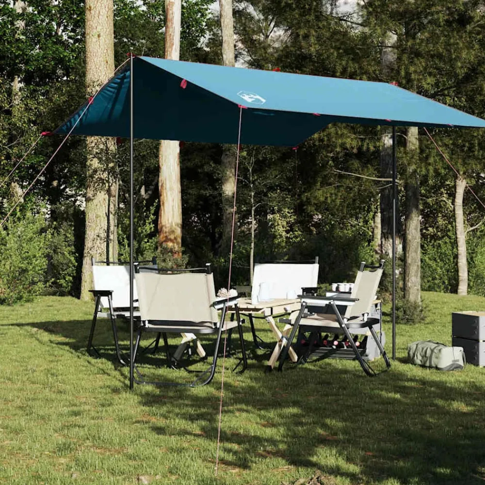 Buitensport*vidaXL Kampeerluifel waterdicht 300x294 cm Blauw