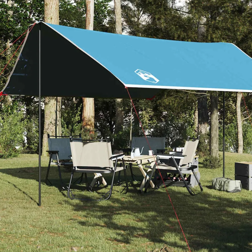 Buitensport*vidaXL Kampeerluifel waterdicht 430x380x210 cm Blauw