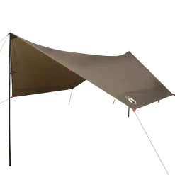 Buitensport*vidaXL Kampeerluifel waterdicht 438x376x212 cm Bruin