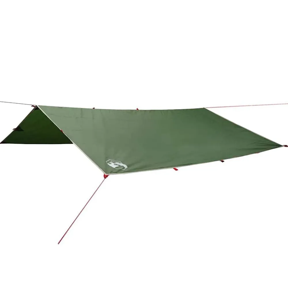 Buitensport*vidaXL Kampeerluifel waterdicht 300x294 cm Groen