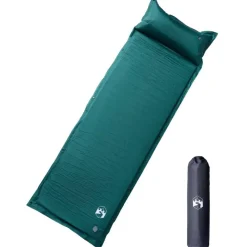 Kampeermatras met kussen zelfopblazend 1-persoons>vidaXL Online