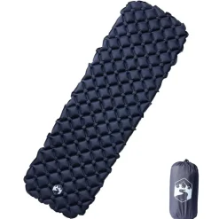 Buitensport*vidaXL Kampeermatras opblaasbaar 190x58x6 cm 1- persoons Grijs