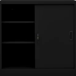 Kantoorkast met schuifdeuren 90x40x90 cm staal><noscript><img width=