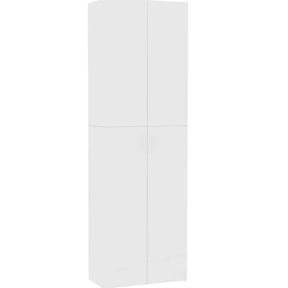 Kasten & Opbergmeubelen*vidaXL Kantoorkast 60x32x190 cm bewerkt hout Wit