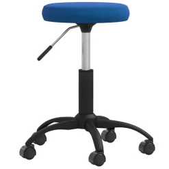 Kantoormeubelen*vidaXL Kantoorstoel draaibaar fluweel Blauw