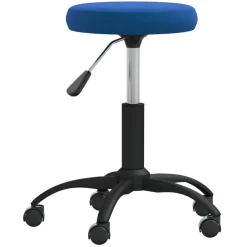 Kantoormeubelen*vidaXL Kantoorstoel draaibaar fluweel Blauw